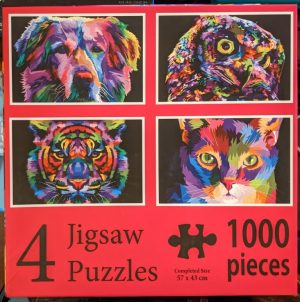 4 Jigsaw puzzle set